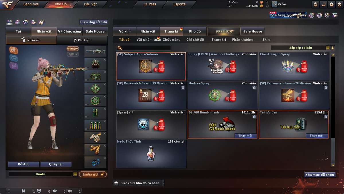 shop acc cf uy tin gia re